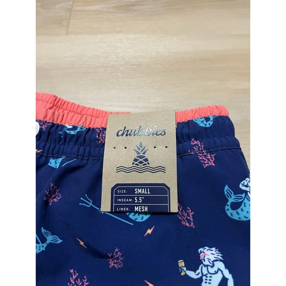 NWT Men's S Chubbies The Triton of the Seas 5.5